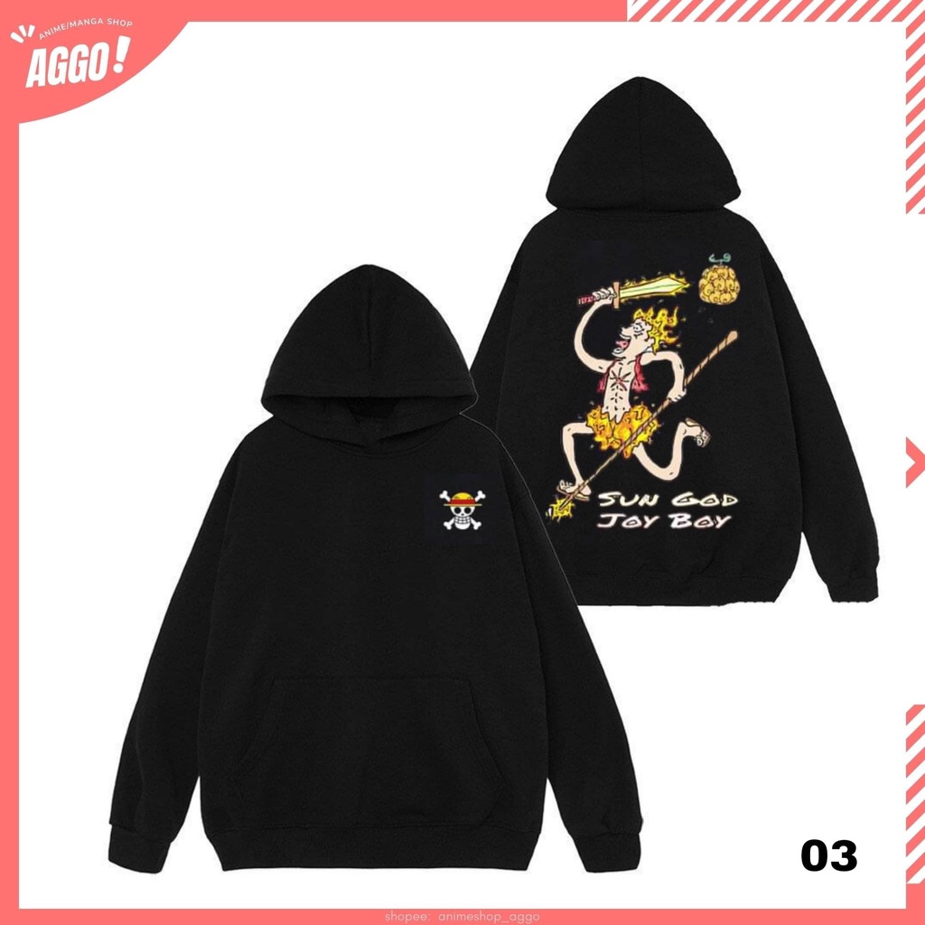 Áo Hoodie Nỉ Anime One Piece, Luffy Gear 5. Áo Nỉ Dày Dặn Phong Cách Trẻ Trung Năng Động Form Rộng Nam Nữ Đủ Size