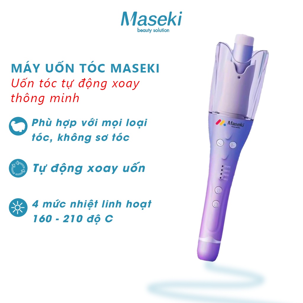 Máy Uốn Tóc Tự Động, Máy Tạo Kiểu Tóc, Chăm Sóc Tóc, Không Khô Sơ, Gãy Rụng MASEKI Nhật Bản