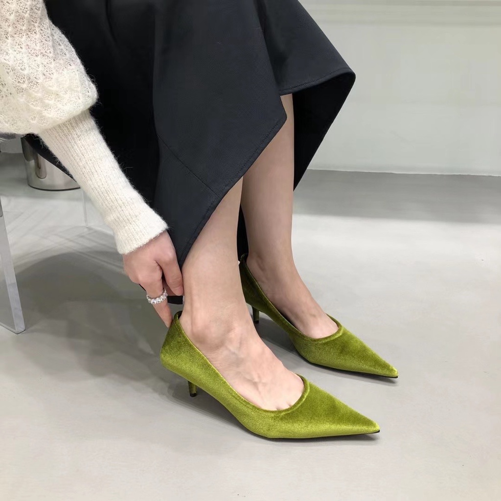 Giày Cao Gót Mũi Vuông Thiết Kế Đơn Giản Thoáng Khí Thời Trang Cho Nữ Giày Cao Gót Thiết Kế Xinh Xắn Thời Trang Dành Cho Nữ