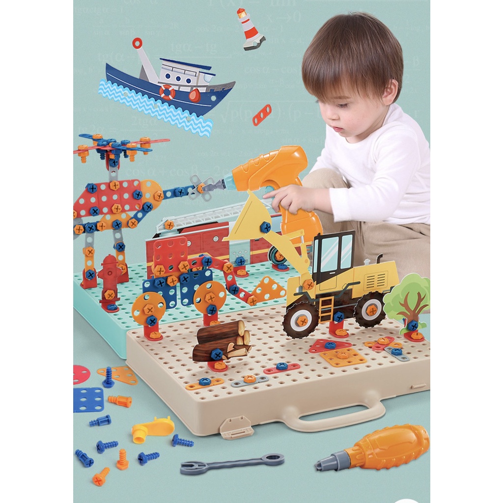 Bộ Đồ Chơi Lắp Ráp Kỹ Sư - Vali Vặn Ốc Vít
