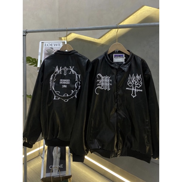 ÁO KHOÁC BOMBER FULL DA CHỮ THẬP