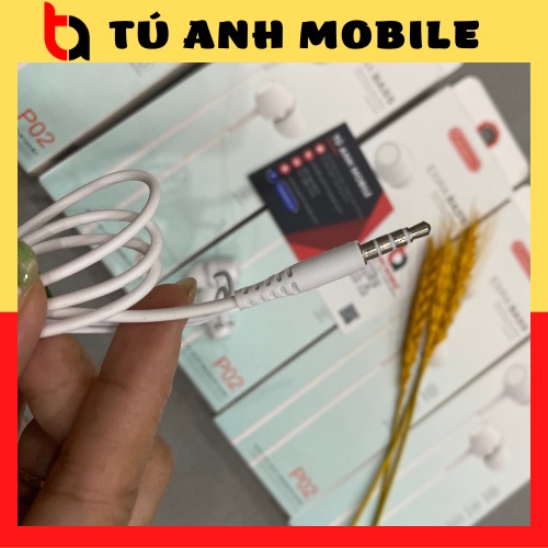 Tai nghe nhét tai có dây jack cắm 3.5mm tích hợp micro giá rẻ chất lượng cao dành cho điện thoại Có núm Su Chống Đau tai