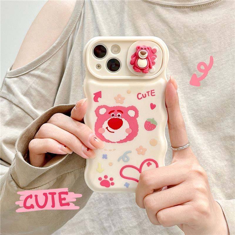 Ốp Điện Thoại In Hình Chú Chó Hoạt Hình Có Giá Đỡ Cho iPhone 14 13 12 11 Pro Max 7 8 Plus Xr Xs Max