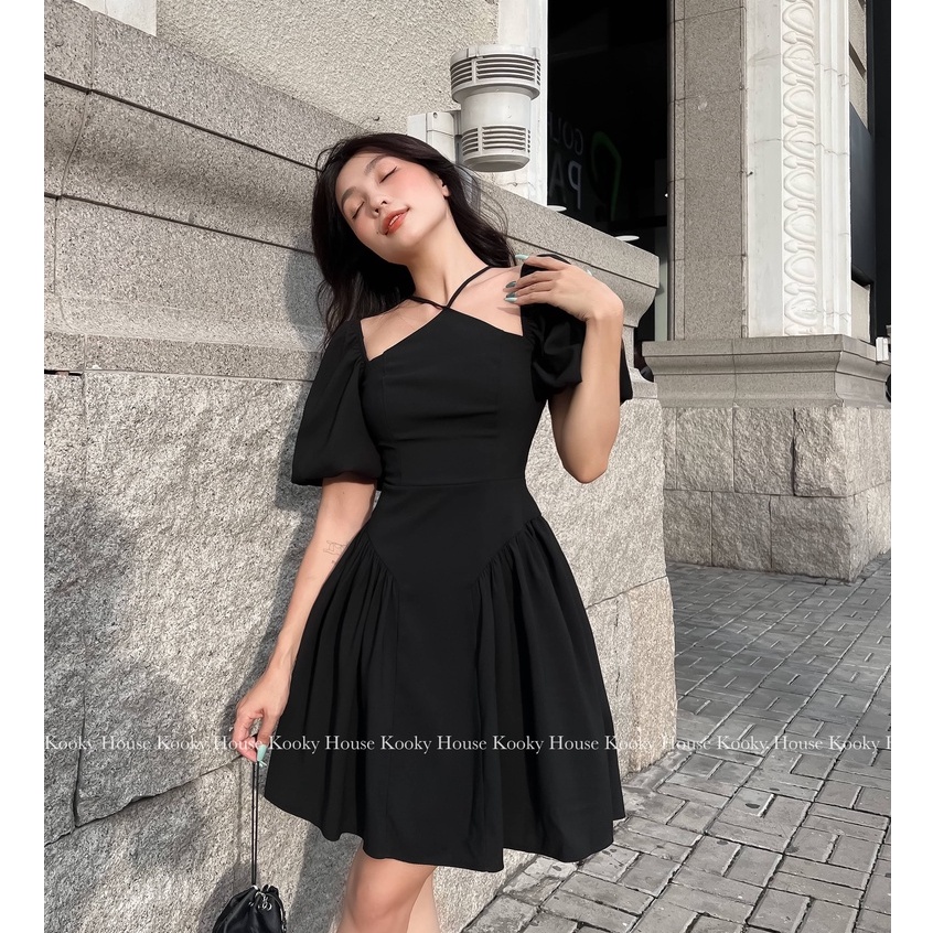 KOOKY HOUSE - ĐẦM AMANDA DRESS - Đầm tay chuông cổ yếm thiết kế dáng xoè