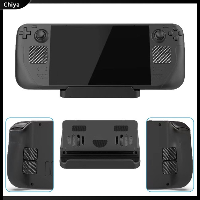 Giá Đỡ Có Thể Điều Chỉnh Kèm 6 Miếng Dán Chống Trượt Cho Máy Chơi Game Hơi Nước