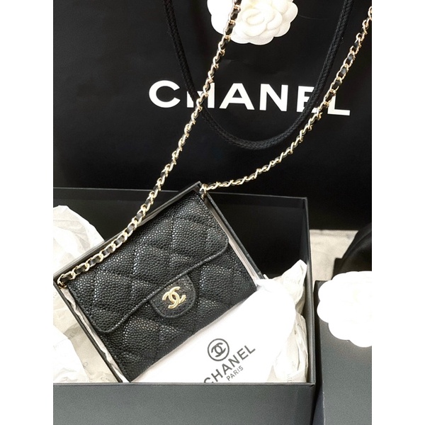 Túi Chann wallet super hàng da thật sành điệu siêu đẹp Fullbox túi vải kèm ảnh thật