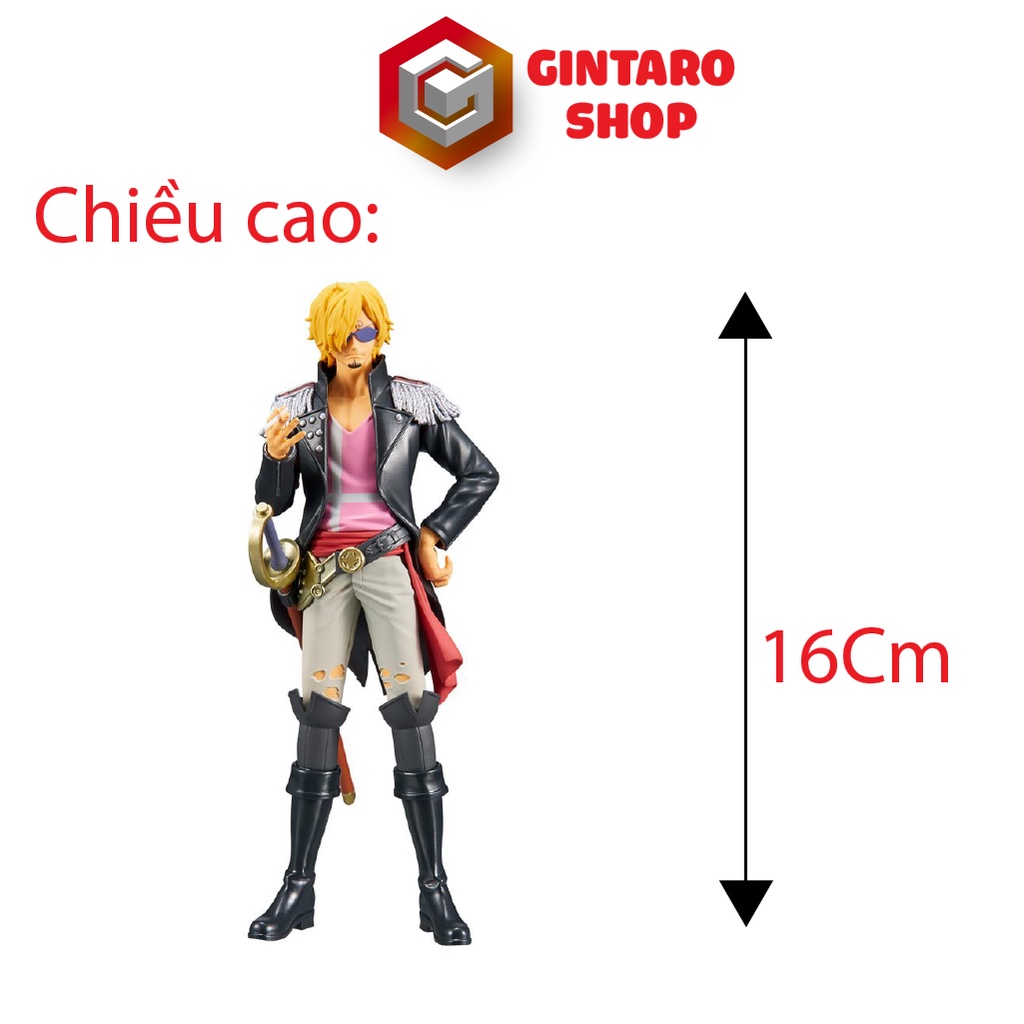 Mô hình Sanji FILM RED DXF The Grandline Men, Mô hình one piece Sanji chính hãng tem vàng chi tiết sắc nét Full Box