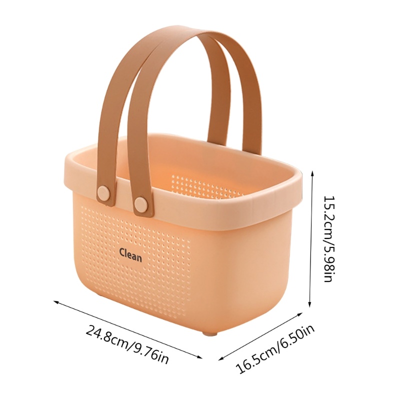Giỏ Đựng Đồ Dùng Bằng Nhựa Thiết Kế Nhỏ Gọn Kèm Tay Cầm Tiện Dụng Cho Dorm