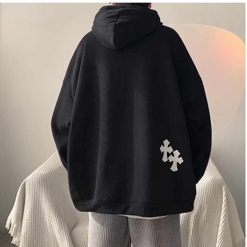 Áo Hoodie Tay Dài Dáng Rộng In Chữ Phong Cách Retro Mỹ Thời Trang Thu Đông 2022 Dành Cho Nam