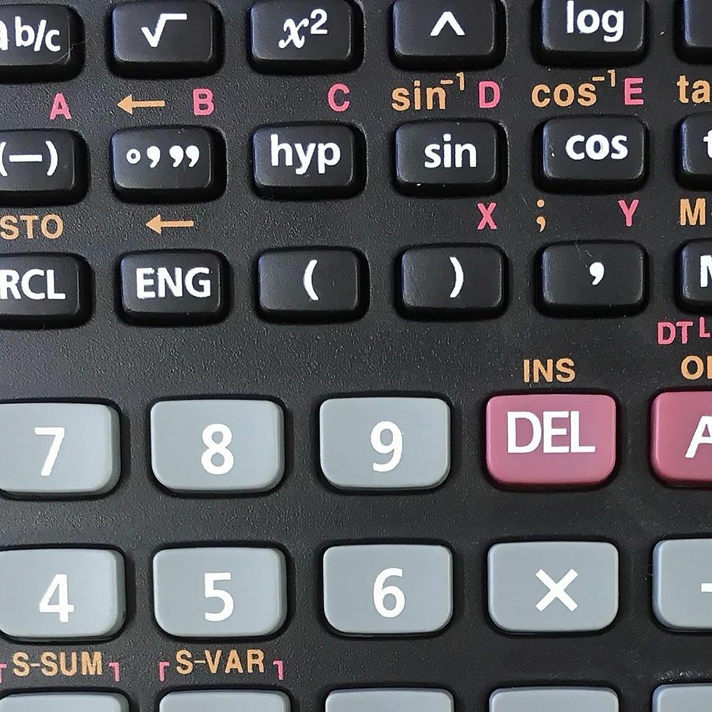 Máy Tính 10 + 2 Kí Tự LCD 240 Chức Năng