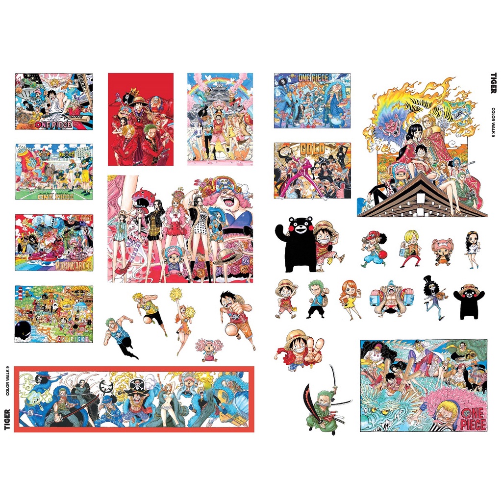 One Piece Color Walk TIGER - Tuyển tập tranh Eiichiro Oda Tập 9 [Tặng Kèm Postcard, Bảng Sticker Và Poster Gập]