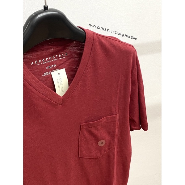 Áo phông nam AEROPOSTALE cổ V Cotton