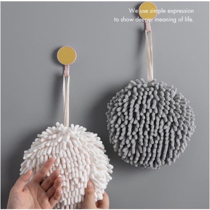 Bông lau tay, khăn lau tay nhà bếp siêu hút nước D-17cm