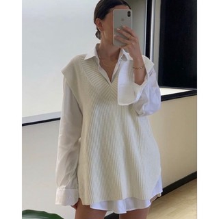 vest knit HM nude