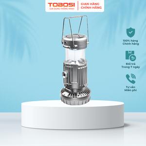 Đèn bão LED năng lượng mặt trời đa năng 3 trong 1 tích hợp quạt, đèn pin, sạc điện thoại tiện lợi