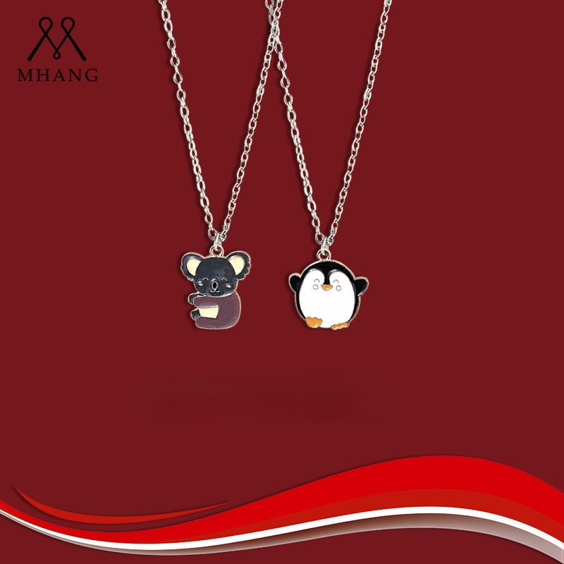 Vòng cổ Mặt Gấu Koala / Chim Cánh Cụt / Chim Cánh Cụt Hoạt Hình Siêu Dễ Thương