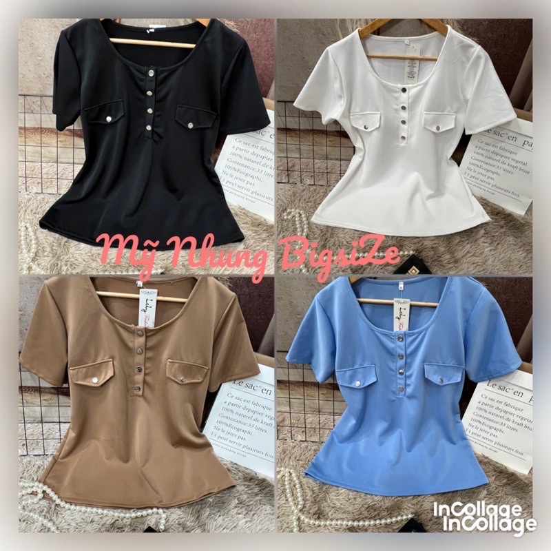 Áo thun thiết kế rút dây Bigsize  68kg đến 95kg