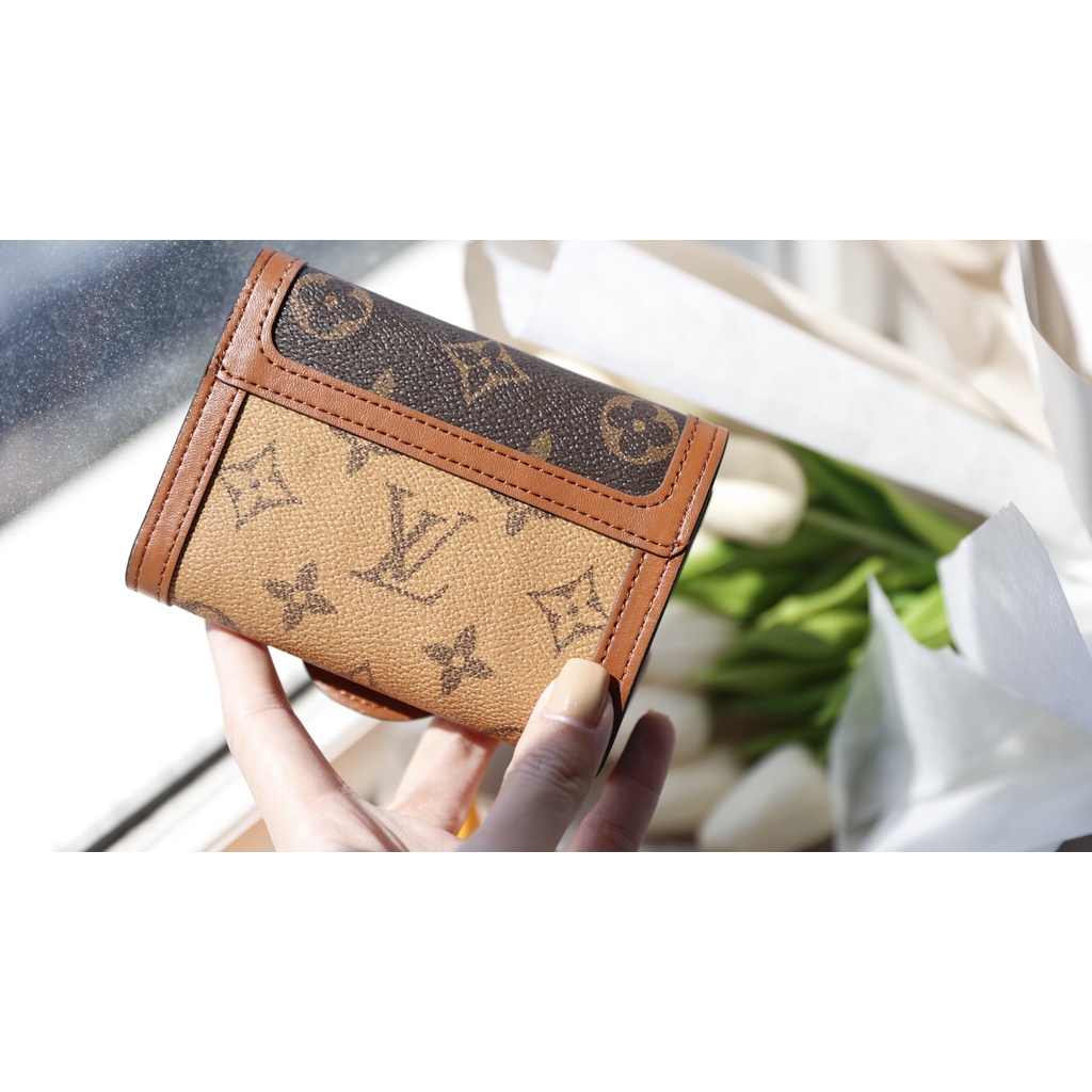 Ví W266-12 LV DAUPHINE  mini hàng fullbox da thật duy nhất 1 mầu hàng hiếm tại Shop Chang