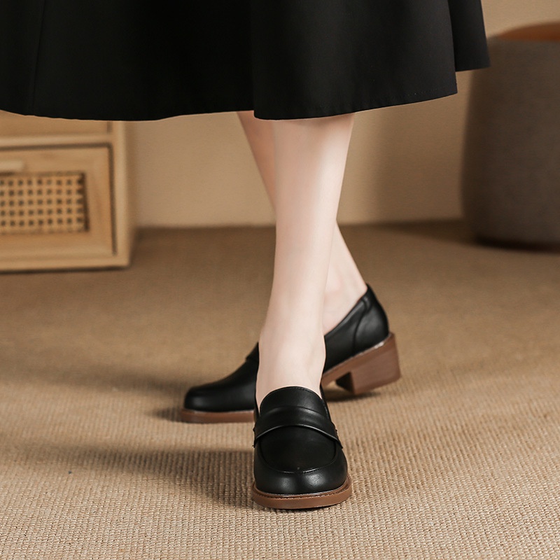 Giày Lười Da Bóng Thời Trang Cho Nữ