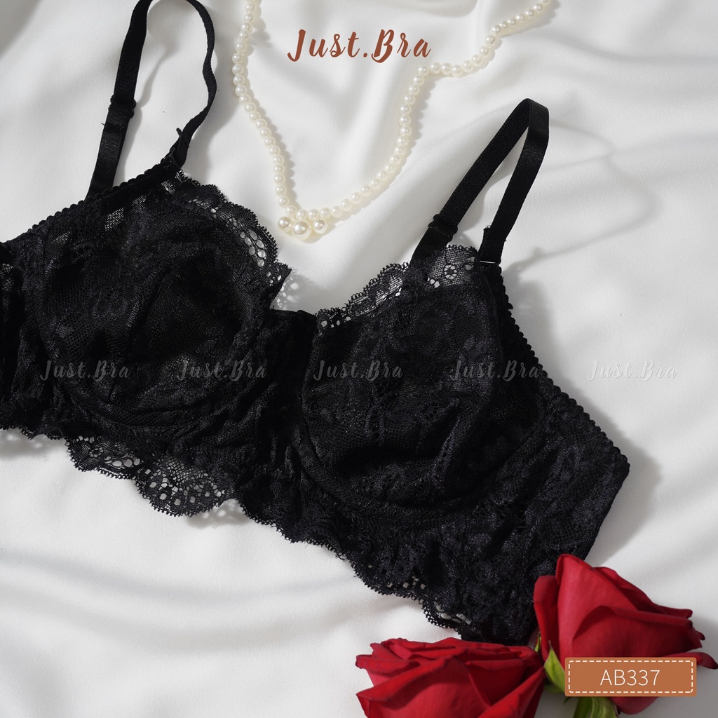 Áo ngực Bralette Just Bra có gọng, chất liệu ren mềm mại nhẹ tênh AB337