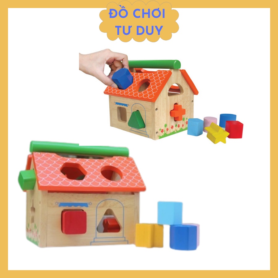 Đồ chơi gỗ Winwintoys - Nhà thả 12 khối