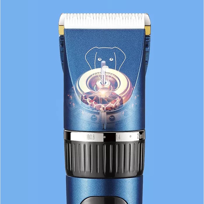 Tông Đơ Điện Cắt Lông Chó Mèo Thú Cưng Có Cổng Sạc Usb Kemei KM CW12