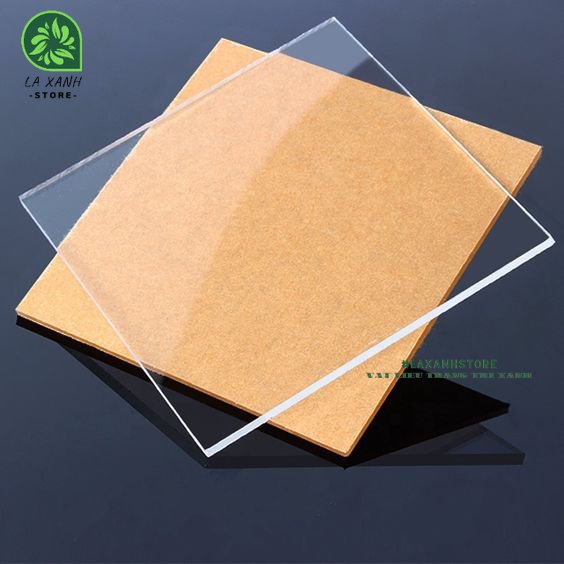 Tấm Mica/Acrylic 5mm trong suốt nhập khẩu từ Đài Loan cao cấp dùng khung ảnh, hồ cá, kính trưng bày, vách ngăn giọt bắn