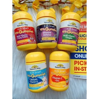 Kẹo dẻo nature's way kids smart vita gummies úc - hộp 60 viên
