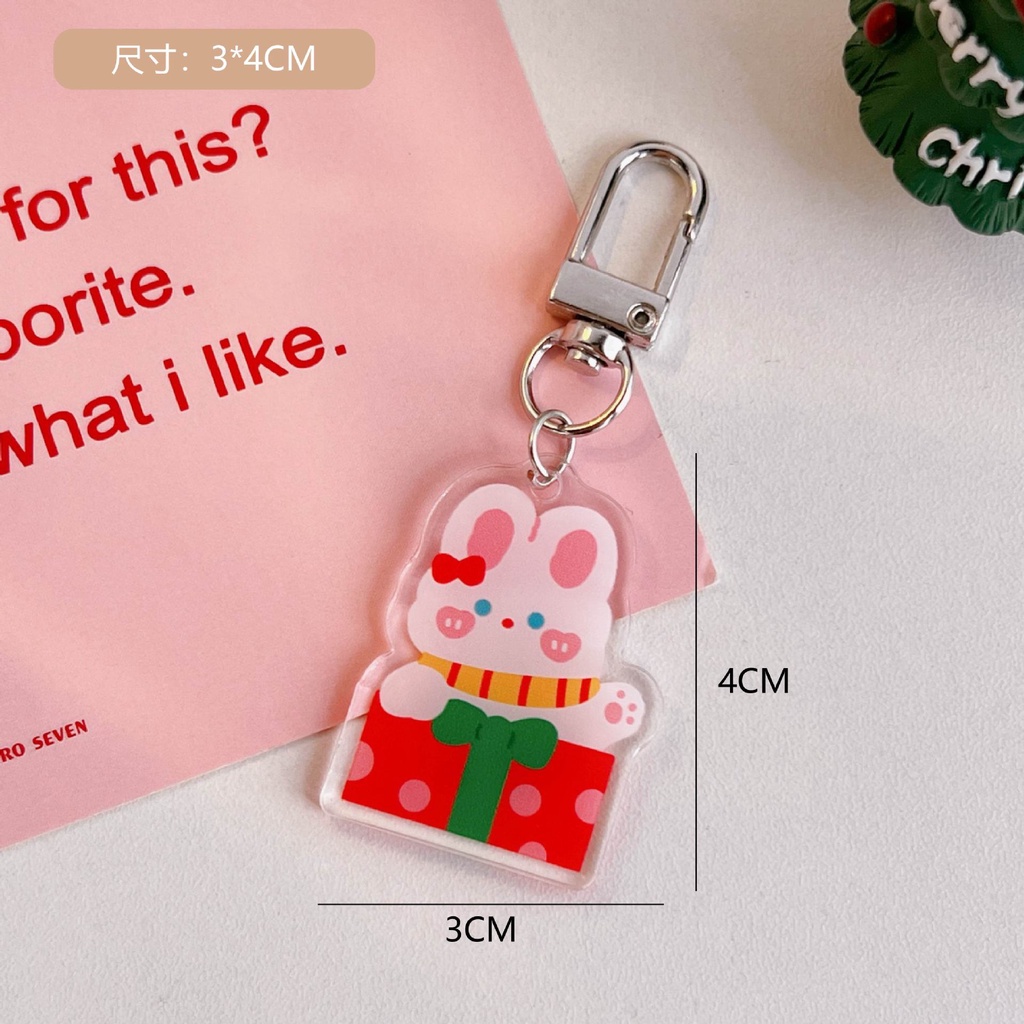 Móc Chìa Khóa Bằng Acrylic Họa Tiết Hoạt Hình Phong Cách Nhật Hàn Dễ Thương