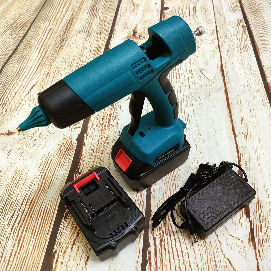 SV Súng bắn keo nến 11mm dùng pin 18V - 21V (chung chân pin Makita)