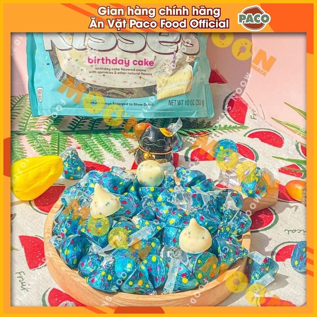 Lẻ 1 viên kẹo kisses birthday cake chính hãng mỹ - ảnh sản phẩm 1