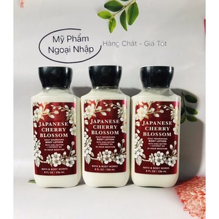 (Mẫu Mới 2022) Sữa Dưỡng Thể Bath Body Works Japanese Cherry Blossom Body Lotion 236ml Chính Hãng Mỹ