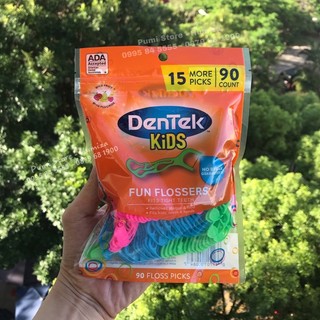Tăm chỉ nha khoa cho bé Dentek kids fun flossers