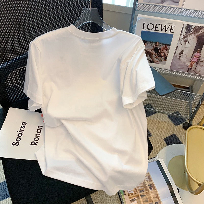 NRVP Áo Thun Unisex Mùa Hè Dáng Suông Tay Cộc Phong Cách Hàn Quốc Cho Nam Nữ