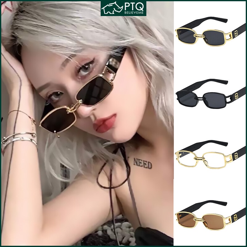 Mới Kính Mát Gọng Vuông Nhỏ Phong Cách Retro Thời Trang