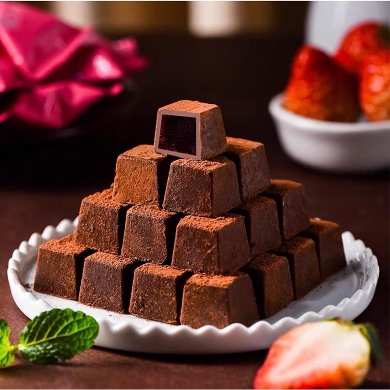SOCOLA TRUFFLE TƯƠI NHÂN TRÁI CÂY XÔ 158gr