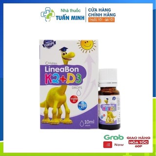 LineaBon K2+D3 - Bổ sung vitamin K2, D3. Tăng cường hấp thu canxi tối đa (Lọ 10ml)