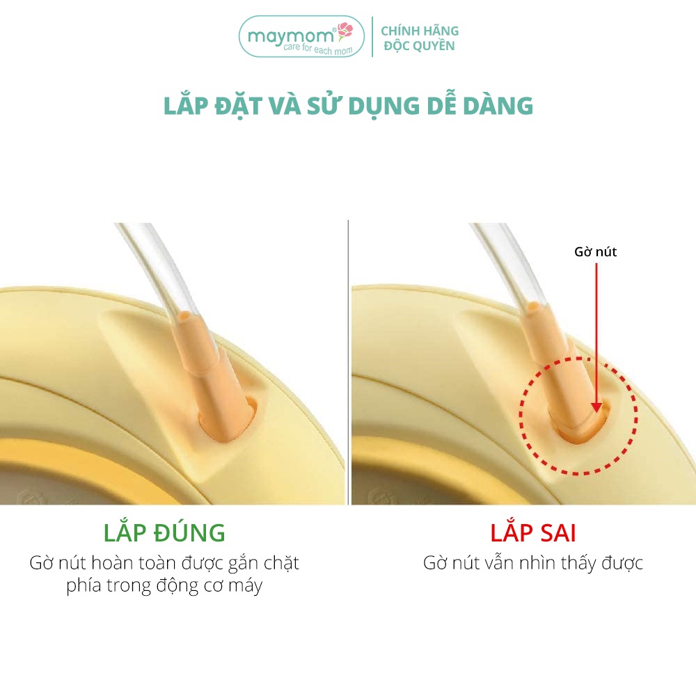 Nút Dây Hút Sữa Maymom, Phụ Kiện Thay Thế Dây Hơi Máy Hút Sữa Medela (1 cái)