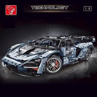 Đồ chơi lắp ráp mô hình 3d tgl siêu xe đua mclaren senna t5013 1:8