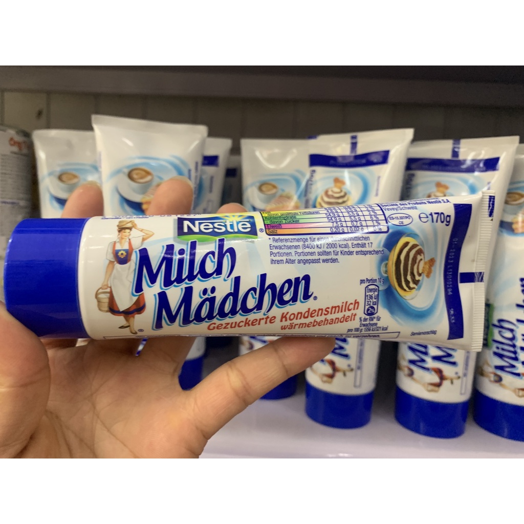 Sữa Đặc Tuýp Nguyên Kem Nestlé Milch Mädchen 170g Date T1.2023