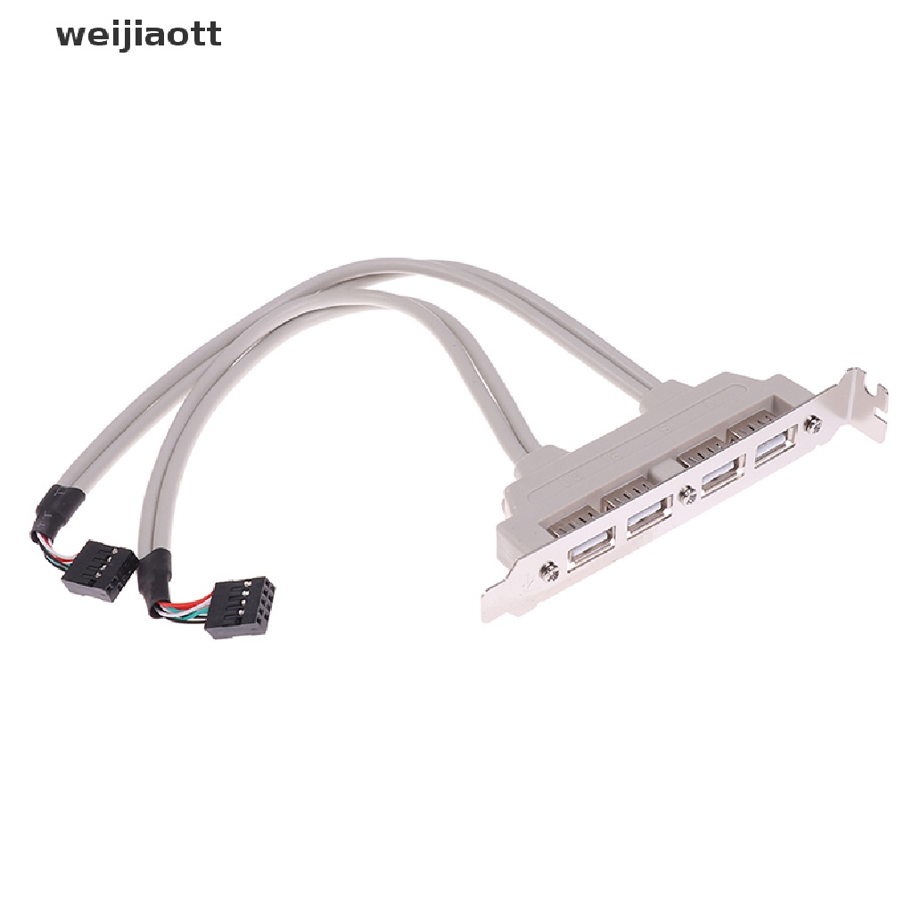 Dây Cáp Nối Dài 4 Cổng USB 2.0-9 Pin Chuyên Dụng Cho Bảng Điều Khiển Máy Tính