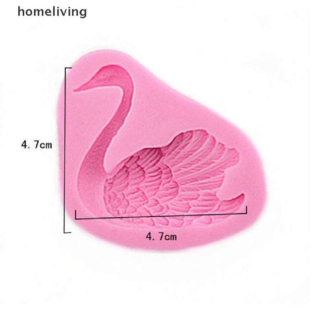 Khuôn Silicone Làm Bánh Hình Thiên Nga Độc Đáo Tiện Dụng