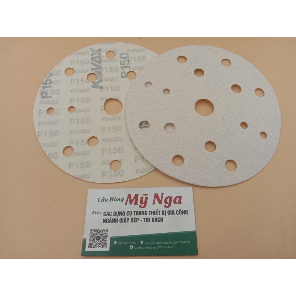 Nhám tròn tờ khổ 1t5 có lỗ cát 150