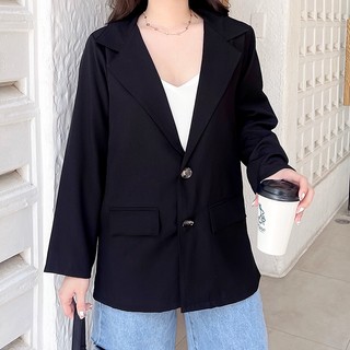 Áo khoác blazer nhiều màu 2 túi nấp vải dày mềm mại freesize phù hợp đi làm công sở, sự kiện, hội nghị