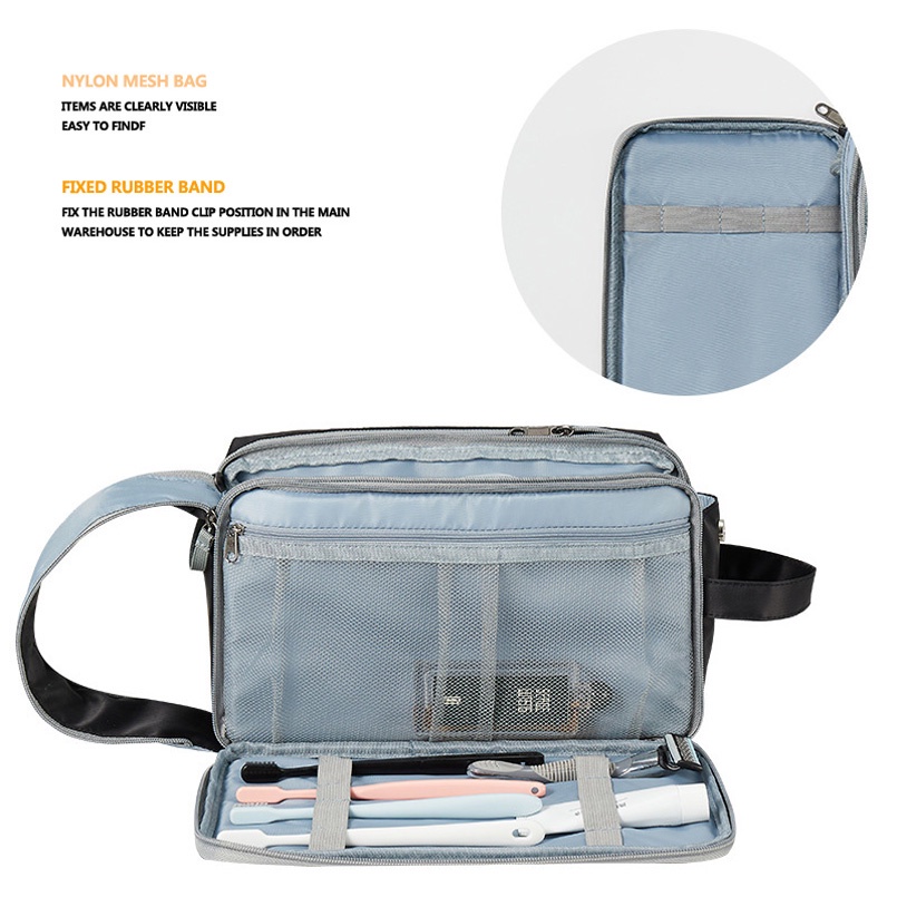 Túi Đựng Đồ Trang Điểm Cạo Râu Chống Thấm Nước Di Động Sắp Xếp Gọn Gàng Trong Tuần Và Đêm