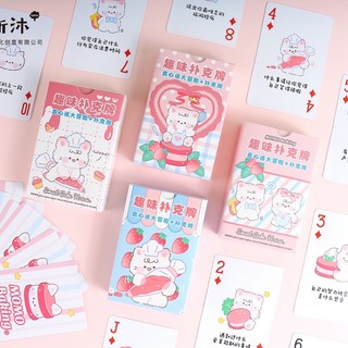 Bộ bài tây/ bộ bài tiến lên hình thỏ hồng poker 52 lá