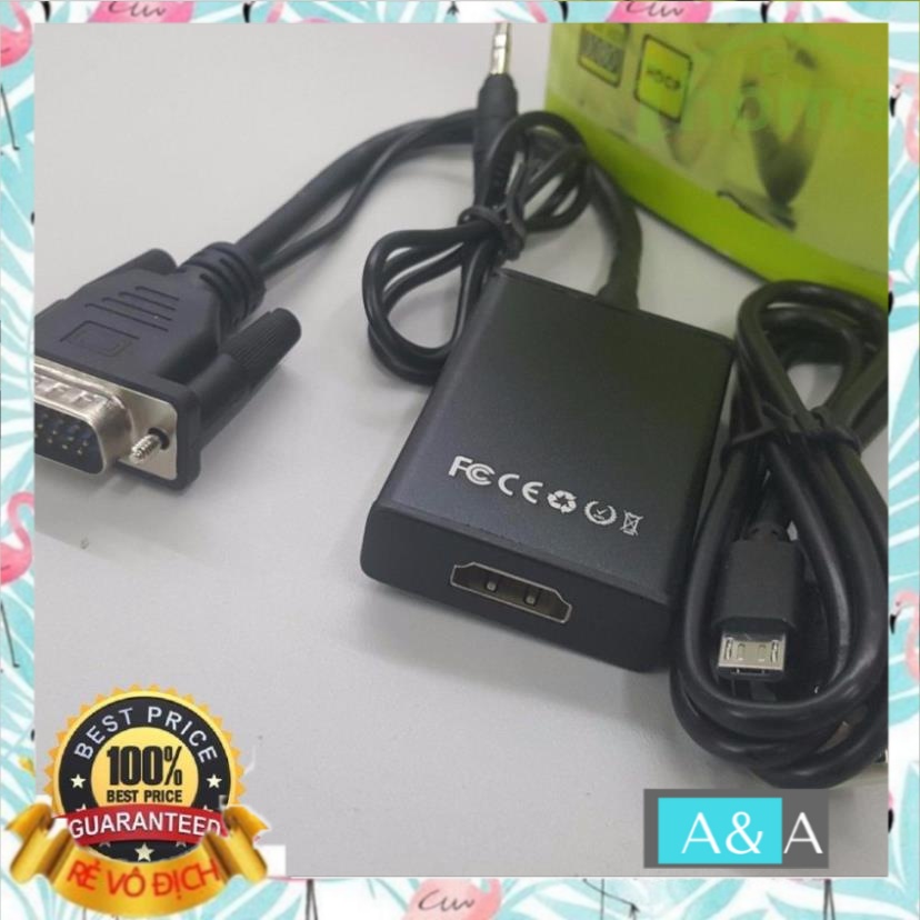 Cáp chuyển đổi tín hiệu từ VGA sang HDMI có âm thanh