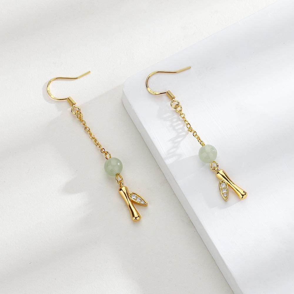 Khuyên Tai Hình Lá Phong Cách Pháp Cổ Điển Dành Cho Nữ