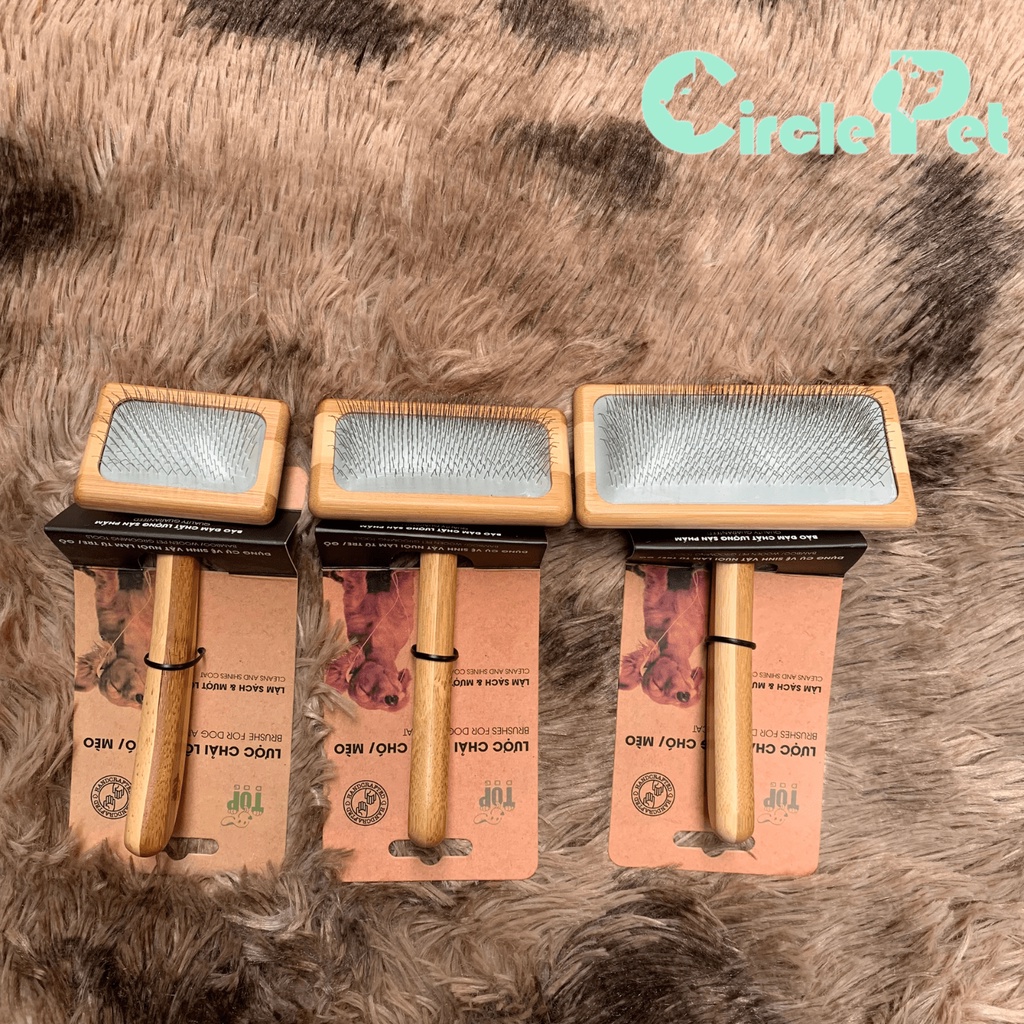 Lược Gỡ Lông Rối Chó Mèo TOPDOG - FN-S823S-Z-14  Loại Bỏ Lông Rối Lông Rụng Cho Thú Cưng Size S/M/L - Circle Pet