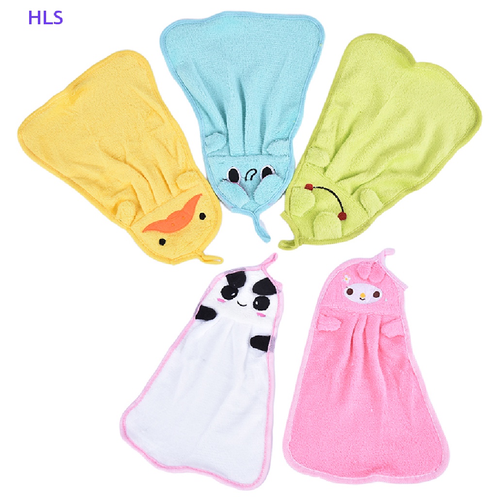 1 Khăn Tắm Mềm Mại Hình Thú Hoạt Hình Treo Tường Cho Bé